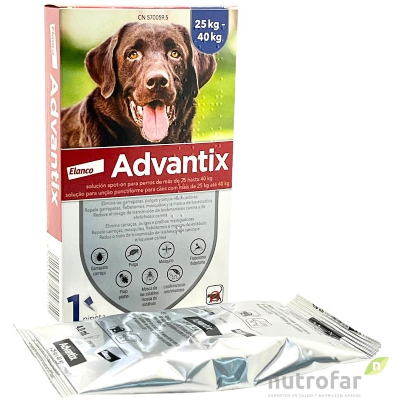 Advantix 25 - 40 Kg 1 Pip X 4 Ml