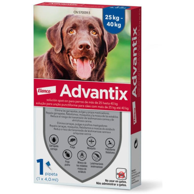 Advantix 25 - 40 Kg 1 Pip X 4 Ml