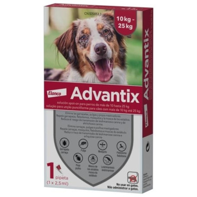 Advantix 10 - 25 Kg 1 Pip X 2 5 Ml
