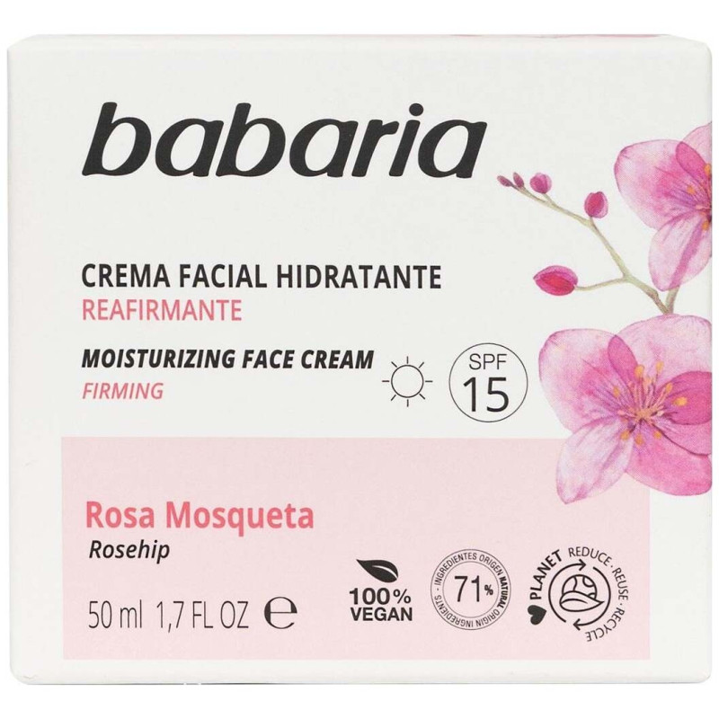 Babaria Hidratante Creme Facial 24 Horas Rosa Mosqueta 50Ml