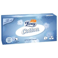 Foxy Pañuelos Faciales Cotton Ultra Suaves 90Uds