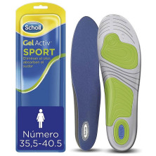 Gel Activ Sport Plantillas Mujer Amortiguación Y Absorción Del Olor Talla 35,5-40.5 1 U