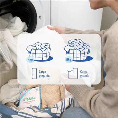 Detergente En Tiras Floral Caja 40 Lavados - Natulim