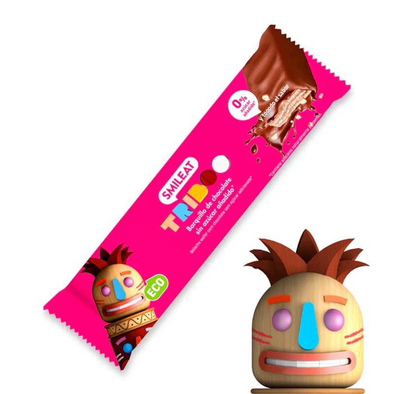 Barrita Rellena Recubierta Cacao Eco 40G - Smileat