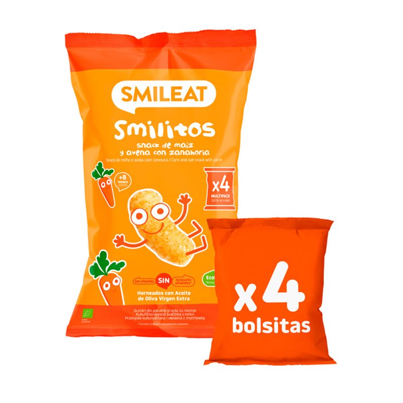 Smilitos Avena Y Zanahoria Multipack 48g - Smileat
