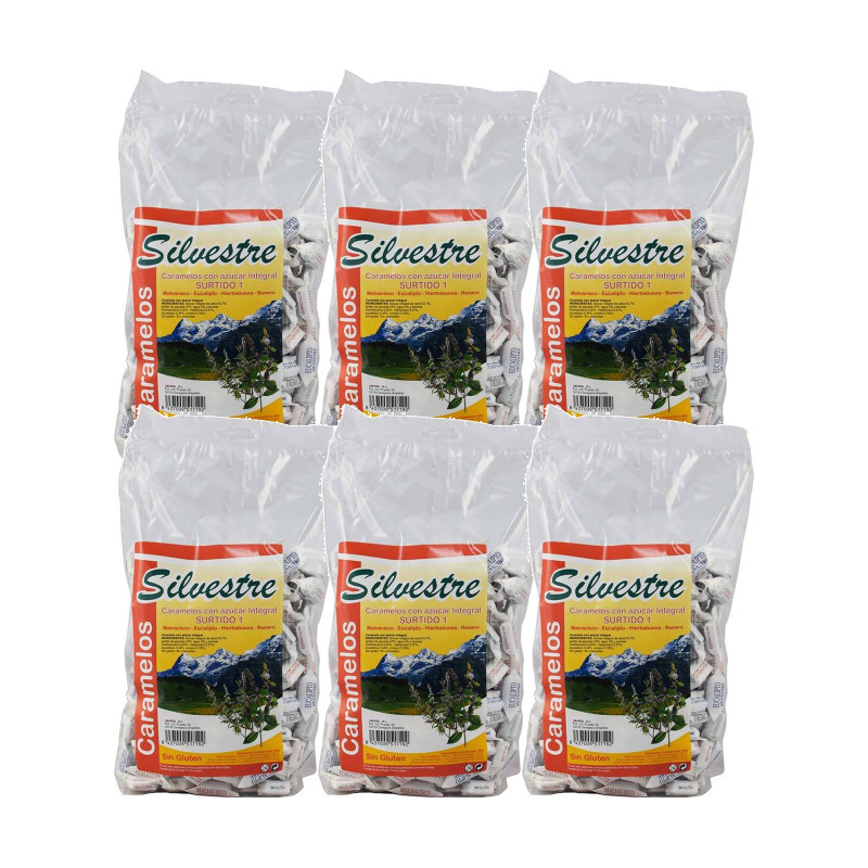 Pack 6 x Caramelos Integrales Surtidos 150g - Silvestre