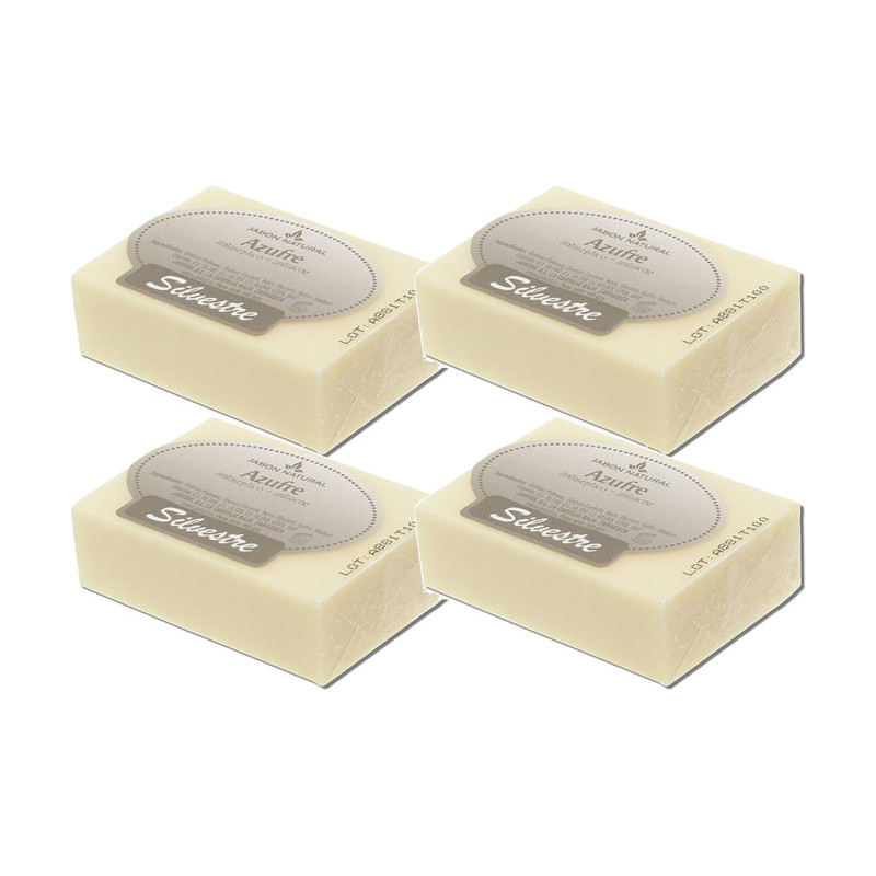 Pack 4 x Jabón Natural Azufre 100g - Silvestre