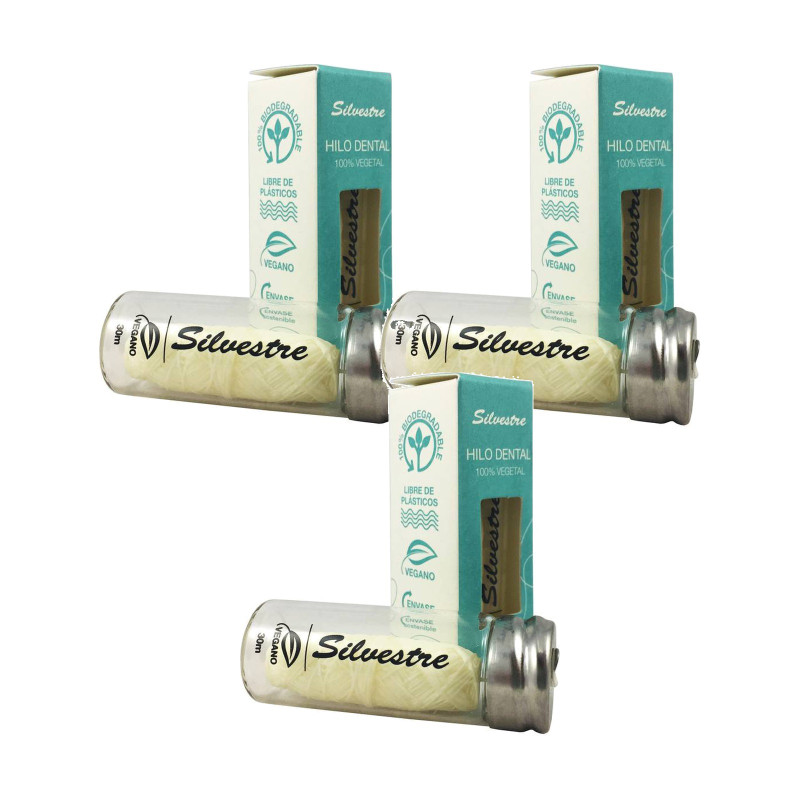 Pack 3 x Hilo Dental Fibra de Maíz - Silvestre