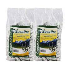 Silvestre Caramelos Integrales de Hierbabuena 1 kg - Pack de 2 bolsas (2 kg)