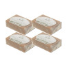 Silvestre Jabón Natural de Arcilla en pastilla 100 g - Pack de 4 pastillas (400 g)