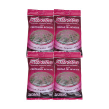 Silvestre Caramelos Integrales Rellenos de Frutas del Bosque 100 g - Pack de 4 bolsas (400 g)