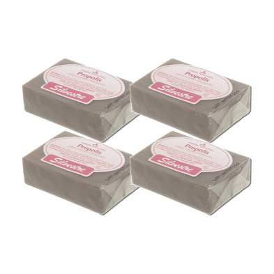 Silvestre Jabón Natural de Propóleo en pastilla 100 g - Pack de 4 pastillas (400 g)