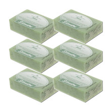 Silvestre Jabón Natural de Aloe Vera y Té Verde en pastilla 100 g - Pack de 6 pastillas (600 g) - 2