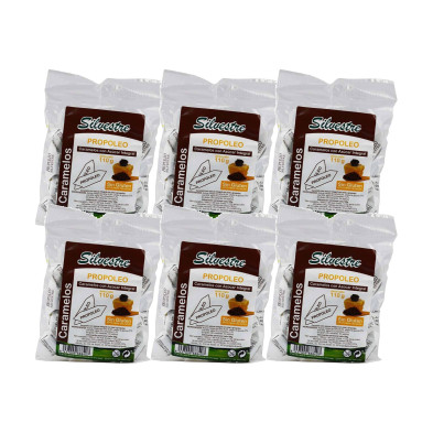 Silvestre Caramelos Integrales de Propóleo con Miel 110 g - Pack de 6 bolsas (660 g) - 3