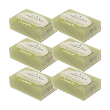 Silvestre Jabón Natural de Aceite de Oliva (tipo Marsella) en pastilla 100 g - Pack de 6 pastillas (600 g)