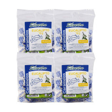 Silvestre Caramelos sin Azúcar de Eucalipto 70 g - Pack de 4 bolsas (280 g)