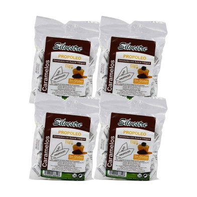 Silvestre Caramelos Integrales de Propóleo con Miel 110 g - Pack de 4 bolsas (440 g) - 3