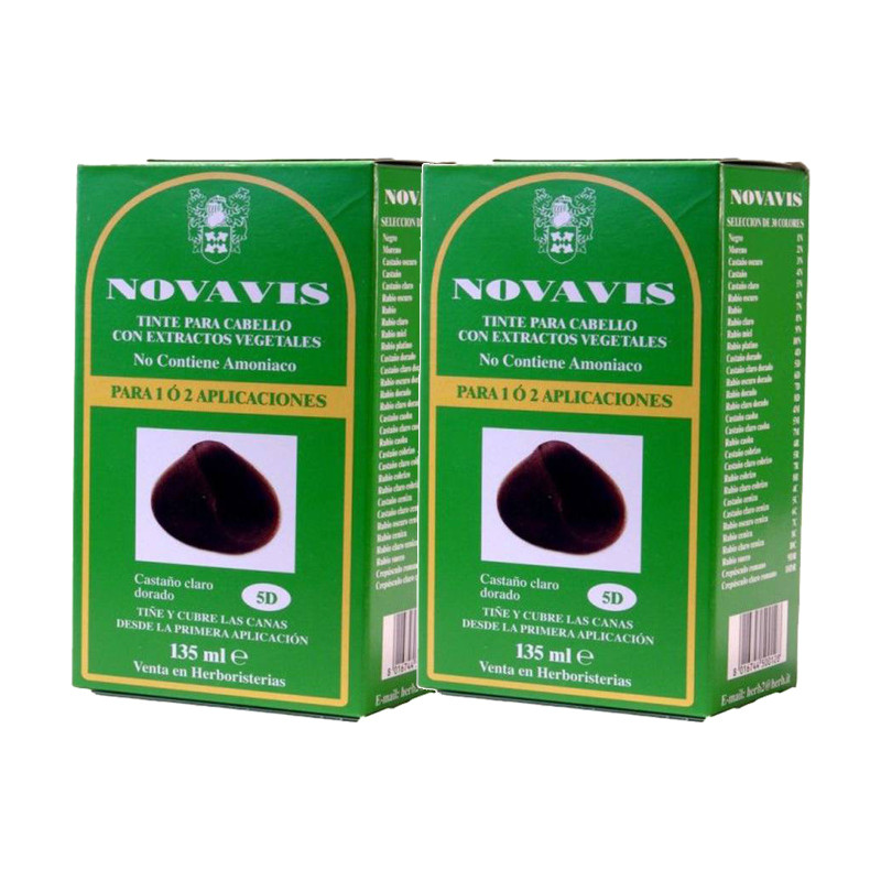 Novavis 5d Castaño Claro Dorado - Pack de 2 unidades
