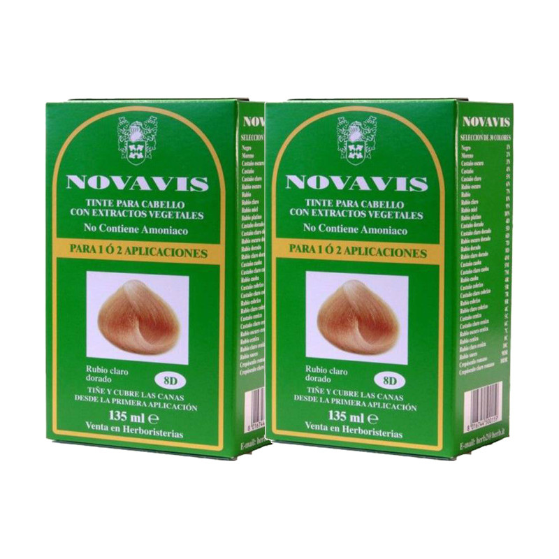 Novavis 8d Rubio Claro Dorado - Pack de 2 unidades