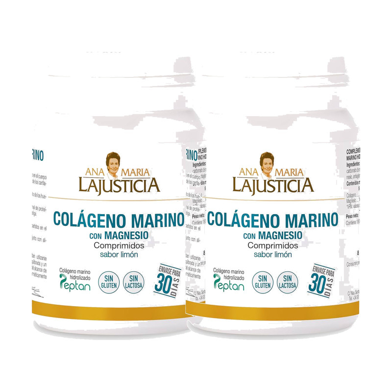 Ana María Lajusticia Colageno Marino Con Magnesio 180Comp - Pack de 2 unidades