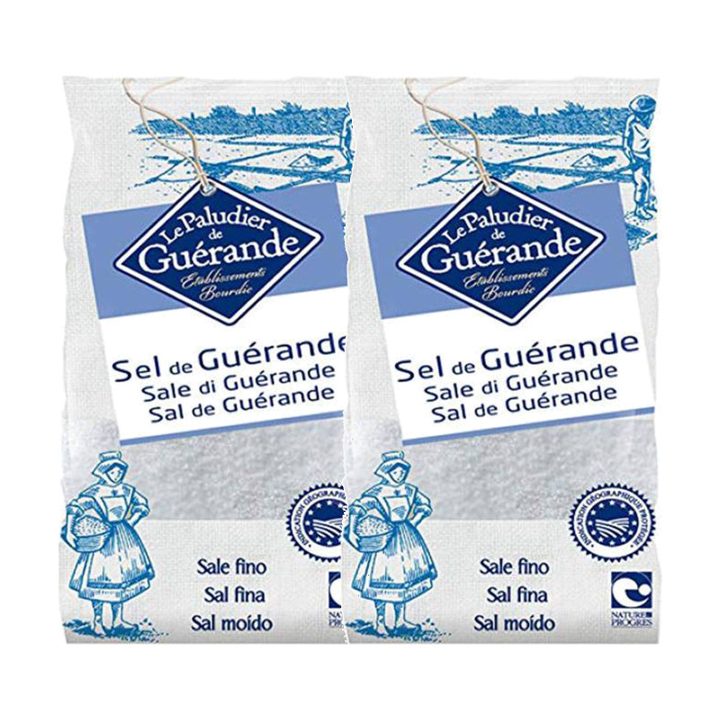 Bio Lasi Sal Fina Gris de Bretaña 500 g - Pack de 2 bolsas (1 kg en total)
