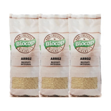 Biocop Arroz Basmati Integral Bio 500 g - Pack de 3 bolsas (1,5 kg en total)