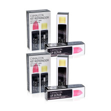 Camaleón Lip Scrub Nº1 Fresa, exfoliante labial con bálsamo - Pack de 2 unidades