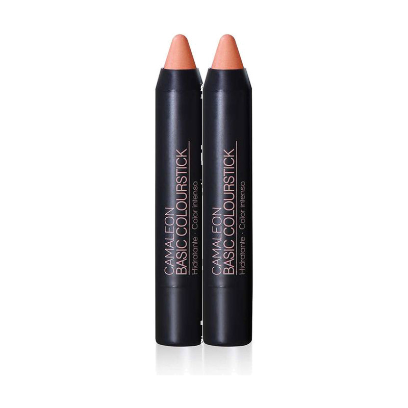 Camaleón Barra de Labios Basic Colour Metálico Arena - Pack de 2 barras