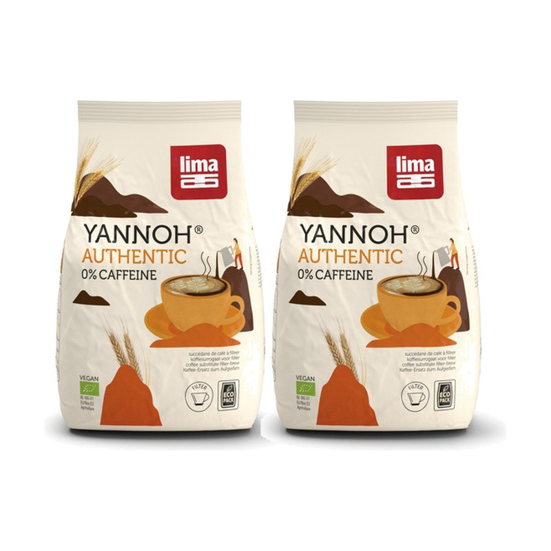 Lima Yannoh Café de Cereales Bio 1 kg - Pack de 2 bolsas (2 kg en total)