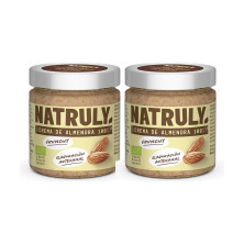 Natruly Crema de Almendra Bio 200 g - Pack de 2 tarros (400 g en total)