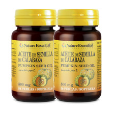 Nature Essential Aceite de Semilla de Calabaza 500 mg 50 perlas - Pack de 2 botes