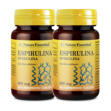 Nature Essential Espirulina 400 mg 100 comprimidos - Pack de 2 botes