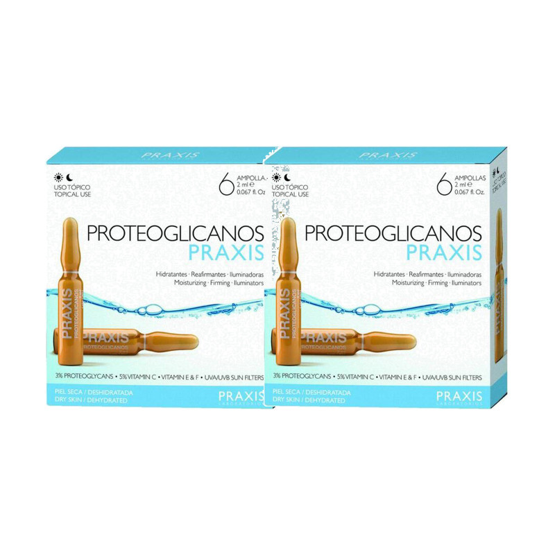Praxis Proteoglicanos, ampollas faciales 6 ampollas - Pack de 2 cajas