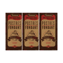 Torras Chocolate para Postres 52 % sin Azúcar 200 g - Pack de 3 tabletas (600 g en total)