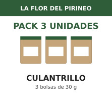 La Flor del Pirineo Culantrillo 30 g - Pack de 3 bolsas (90 g en total)