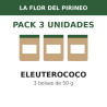 La Flor del Pirineo Eleuterococo 50 g - Pack de 3 bolsas (150 g en total)