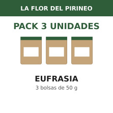 La Flor del Pirineo Eufrasia 50 g - Pack de 3 bolsas (150 g en total)