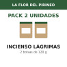 La Flor del Pirineo Incienso lágrimas 120 g - Pack de 2 bolsas (240 g en total)