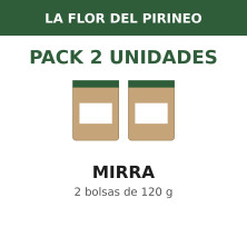 La Flor del Pirineo Mirra 120 g - Pack de 2 bolsas (240 g en total)