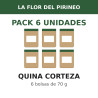 La Flor del Pirineo Quina corteza 70 g - Pack de 6 bolsas (420 g en total)