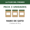 La Flor del Pirineo Rabo de gato 50 g - Pack de 3 bolsas (150 g en total)