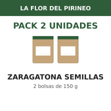 La Flor del Pirineo Zaragatona semillas 1ª 150 g - Pack de 2 bolsas (300 g en total)
