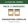 La Flor del Pirineo Zaragatona semillas 1ª 150 g - Pack de 2 bolsas (300 g en total)