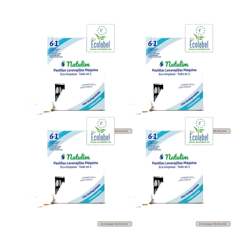 Natulim Lavavajillas Neutra Caja 30 Pastillas - Pack de 4 unidades