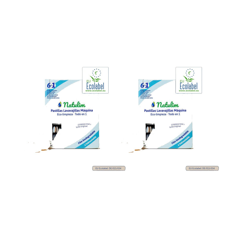 Pack 2 x Lavavajillas Neutra Caja 30 Pastillas - Natulim
