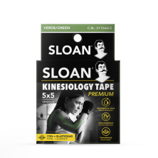 Kinesiology tape 5 m x 5 cm verde Sloan