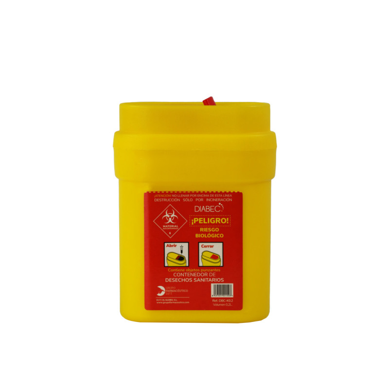 Contenedor de residuos sanitarios 0,2 L Diabec
