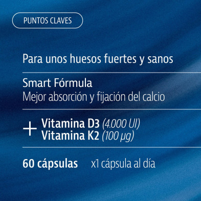 Vitamina D3 + K2 60 Cápsulas - Plameca