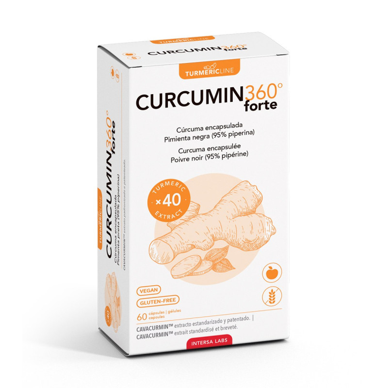 Curcumin 360º Forte 60 Cápsulas - Intersa Dietéticos