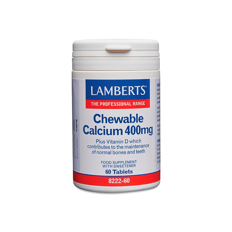 Calcio Masticable 400mg 60 Cápsulas - Lamberts